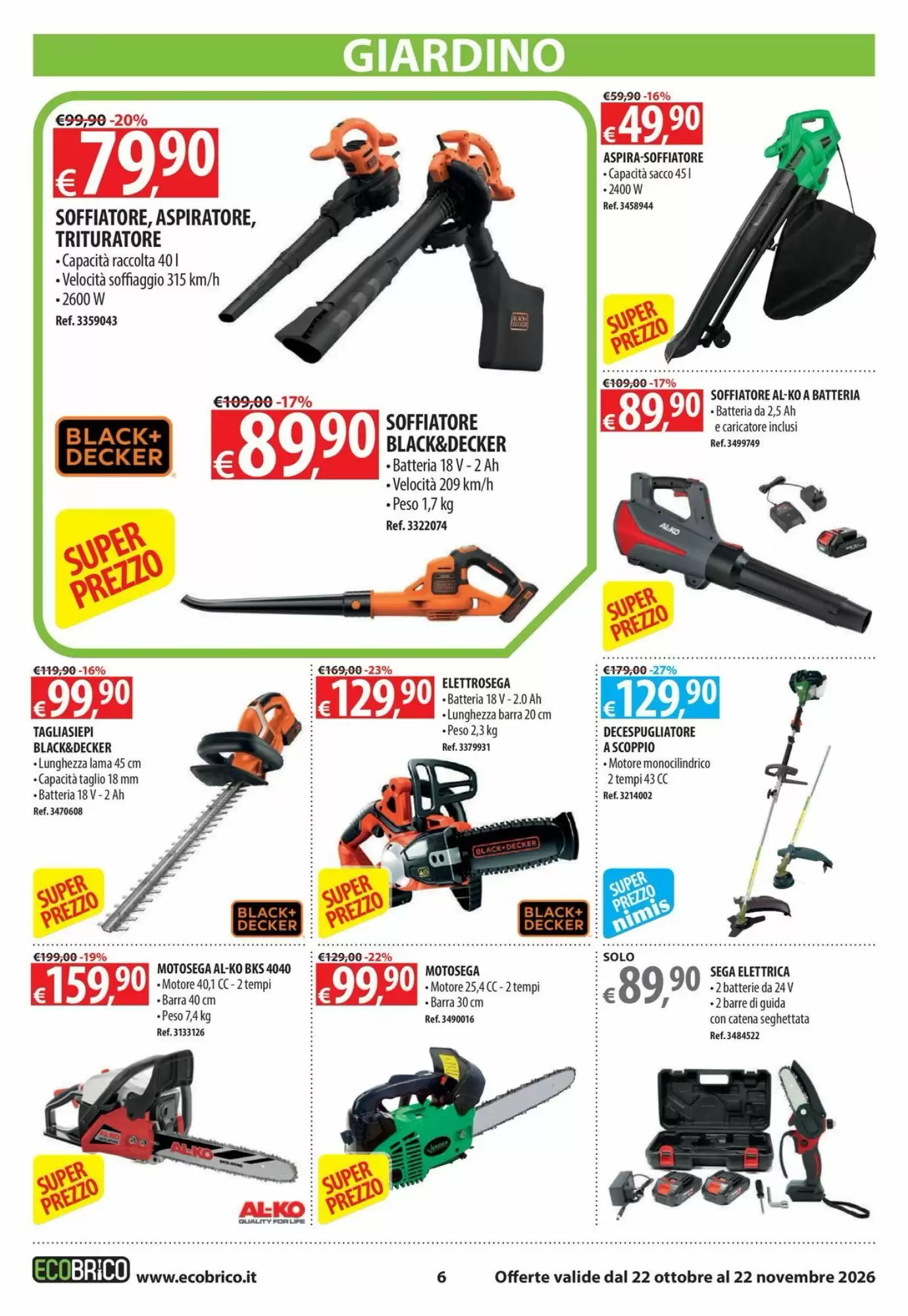 Volantino promozionale Ecobrico  valide dal 20/10/2026 - Pagina 6.