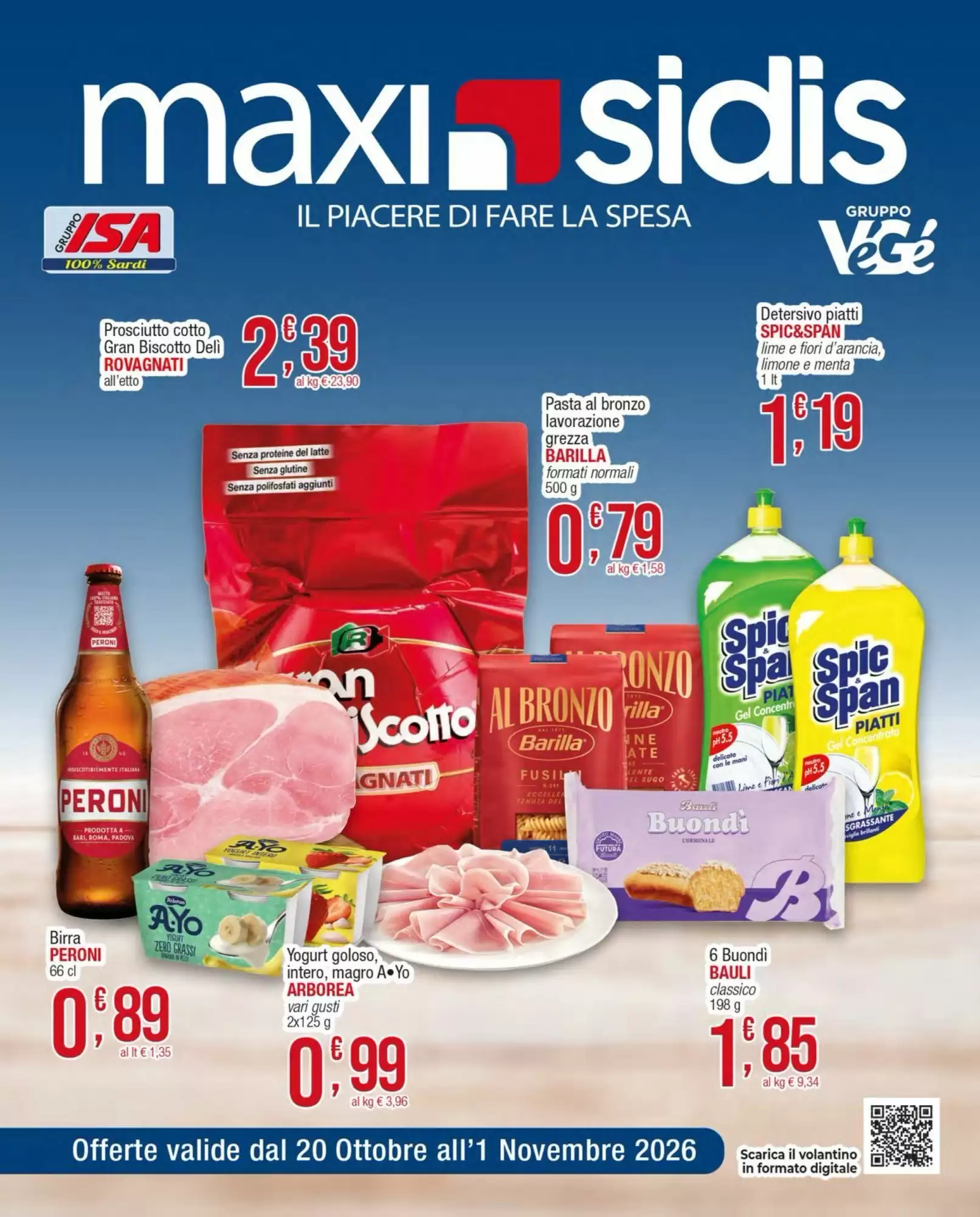 Volantino promozionale Sidis valide dal 20/10/2026 - Pagina 1.