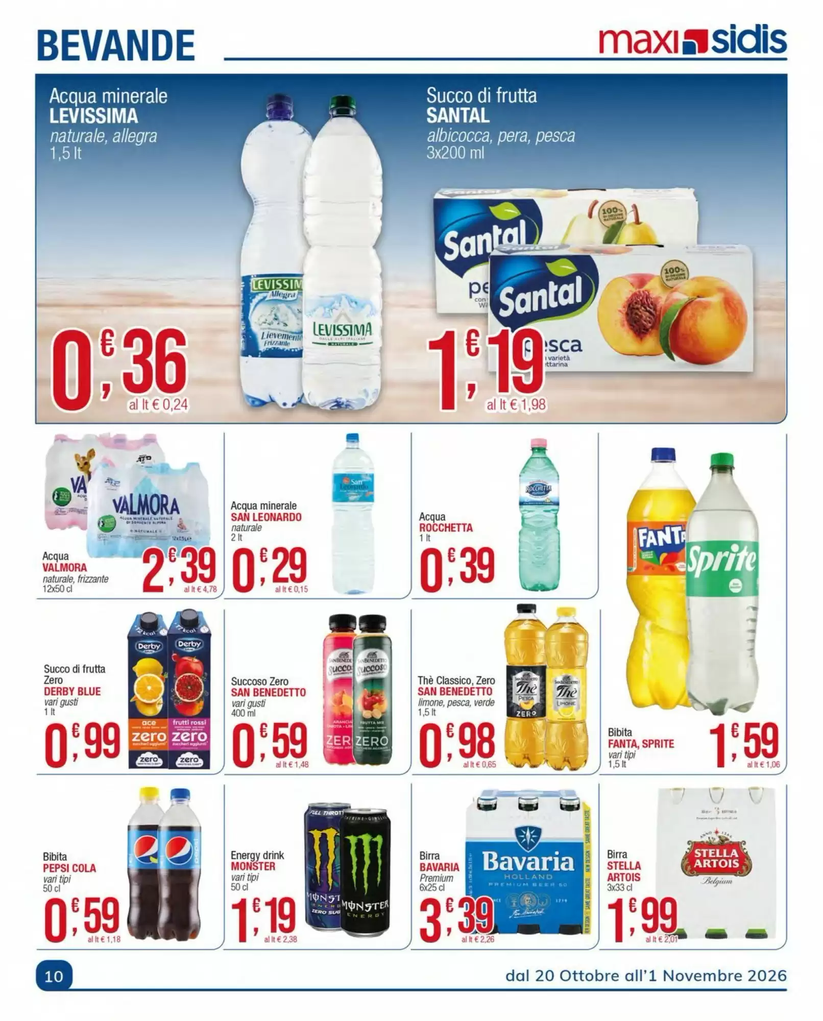 Volantino promozionale Sidis  valide dal 20/10/2026 - Pagina 10.