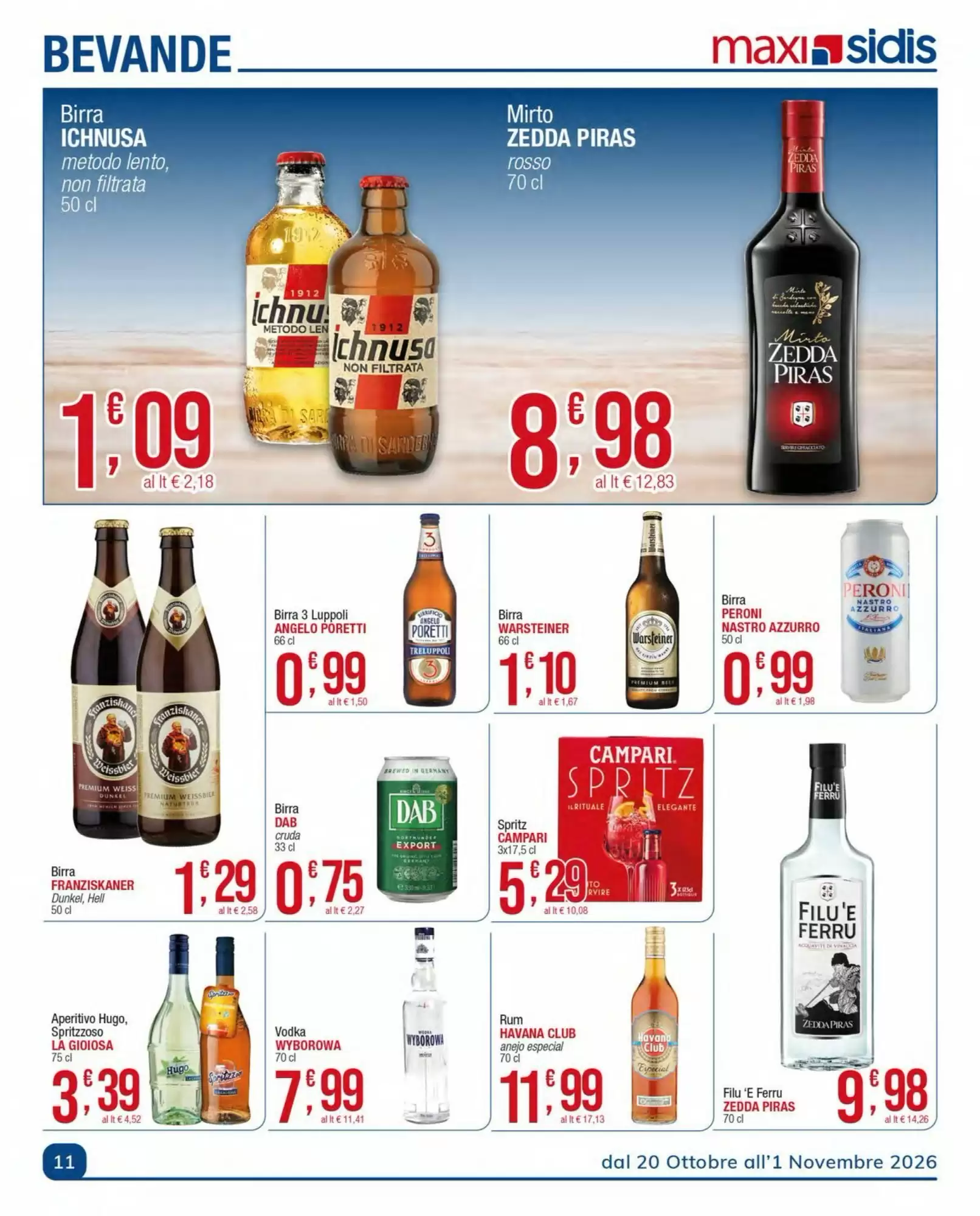 Volantino promozionale Sidis  valide dal 20/10/2026 - Pagina 11.