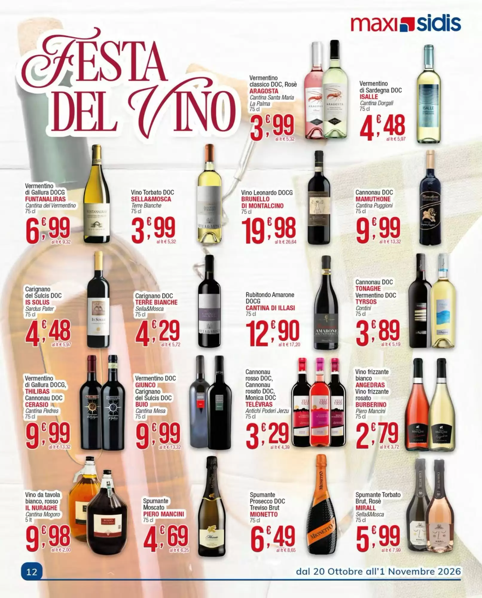 Volantino promozionale Sidis  valide dal 20/10/2026 - Pagina 12.