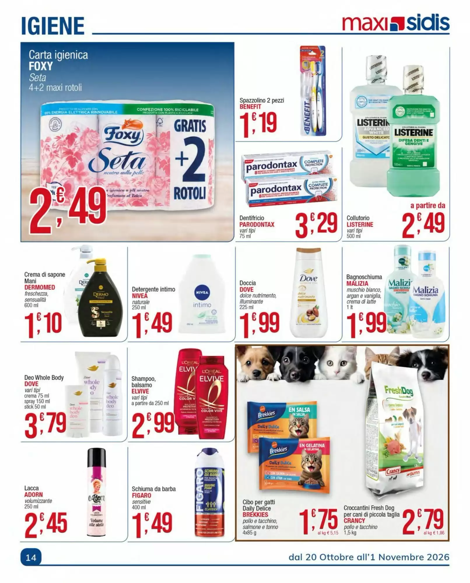Volantino promozionale Sidis  valide dal 20/10/2026 - Pagina 14.
