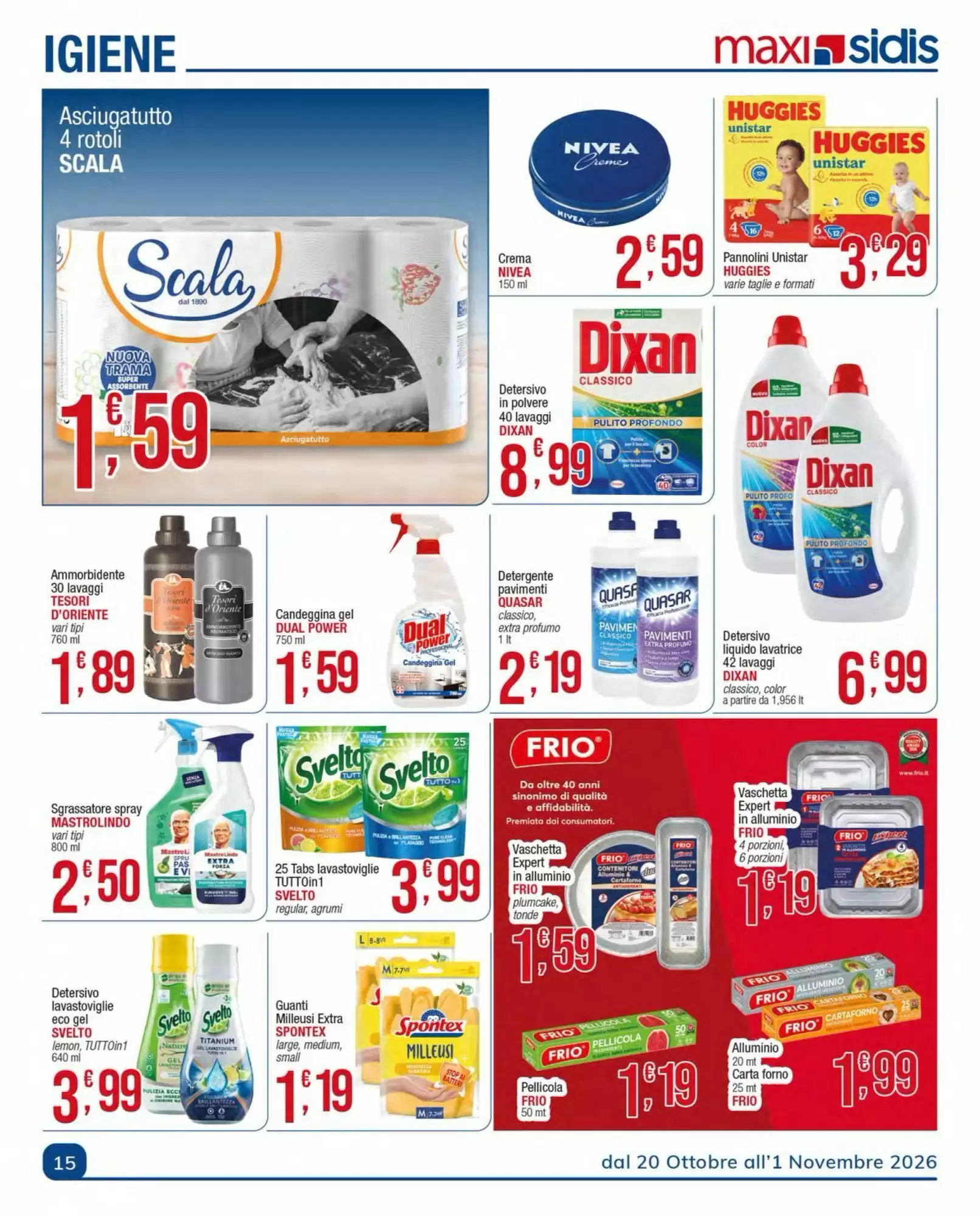 Volantino promozionale Sidis  valide dal 20/10/2026 - Pagina 15.