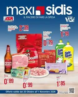 Volantino promozionale Sidis  valide dal 20/10/2026