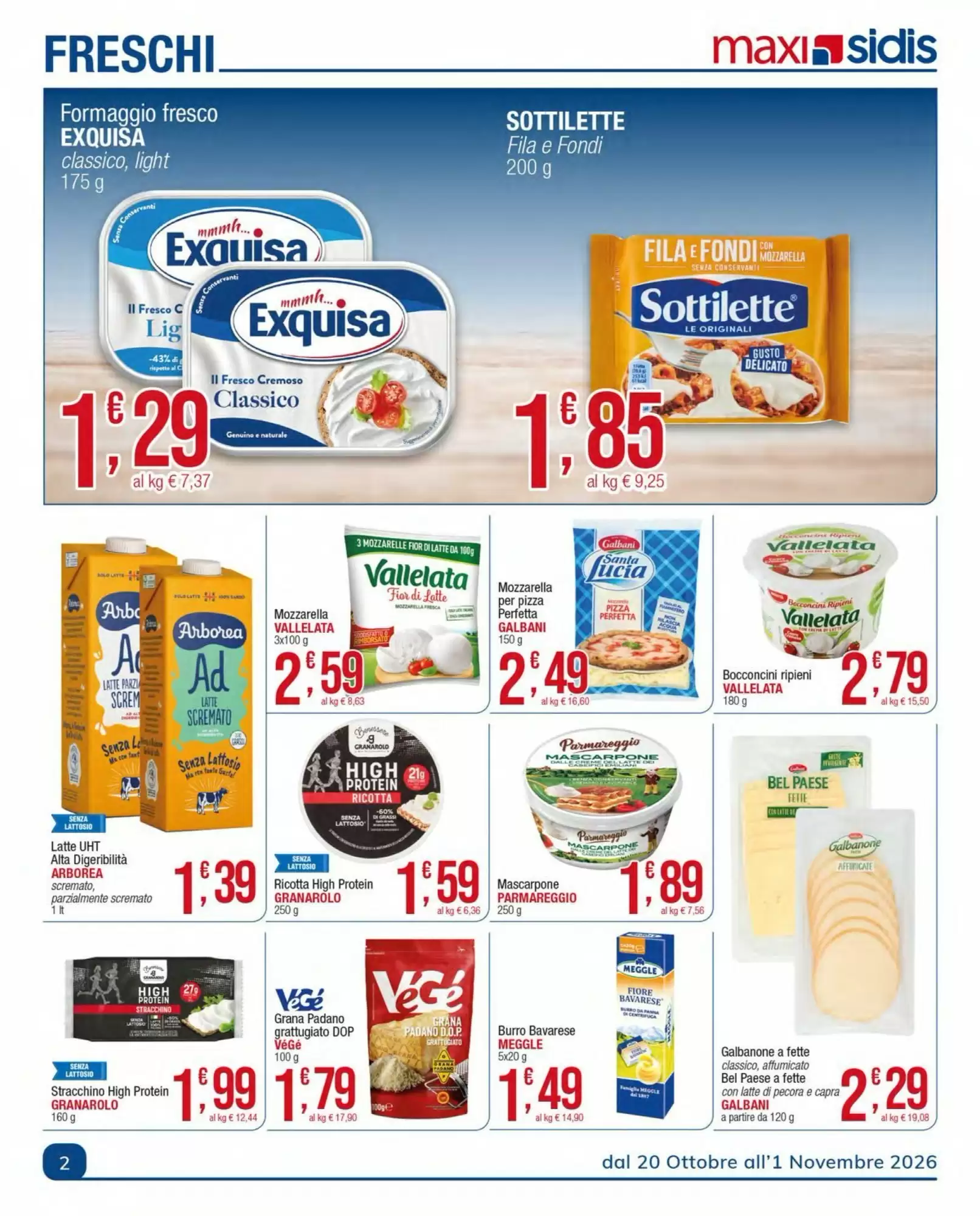 Volantino promozionale Sidis  valide dal 20/10/2026 - Pagina 2.