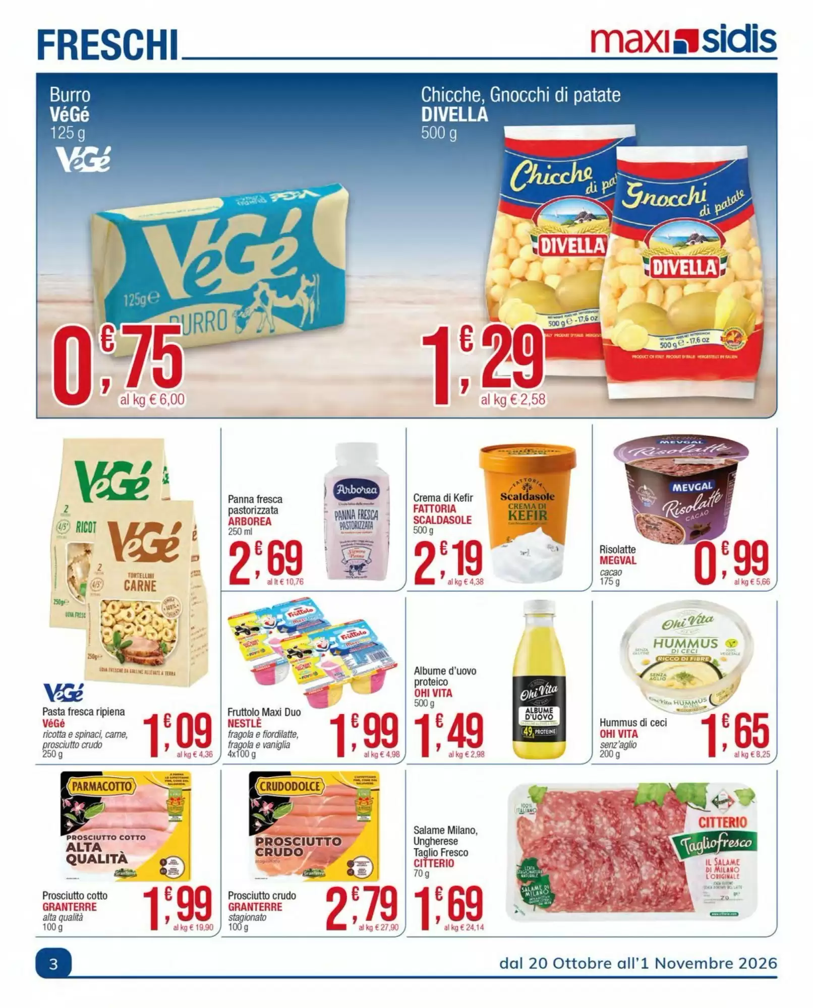 Volantino promozionale Sidis  valide dal 20/10/2026 - Pagina 3.