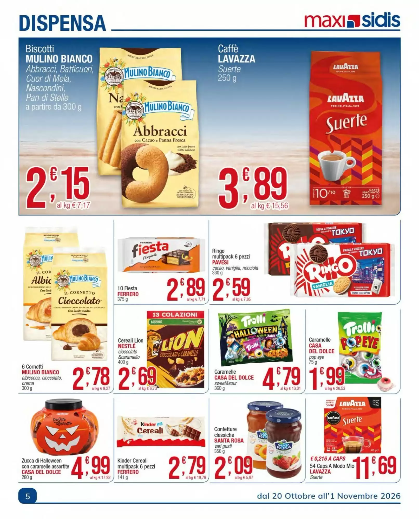 Volantino promozionale Sidis  valide dal 20/10/2026 - Pagina 5.