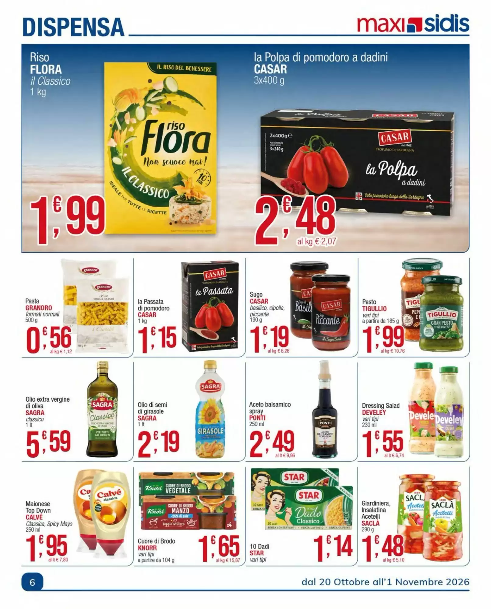 Volantino promozionale Sidis  valide dal 20/10/2026 - Pagina 6.