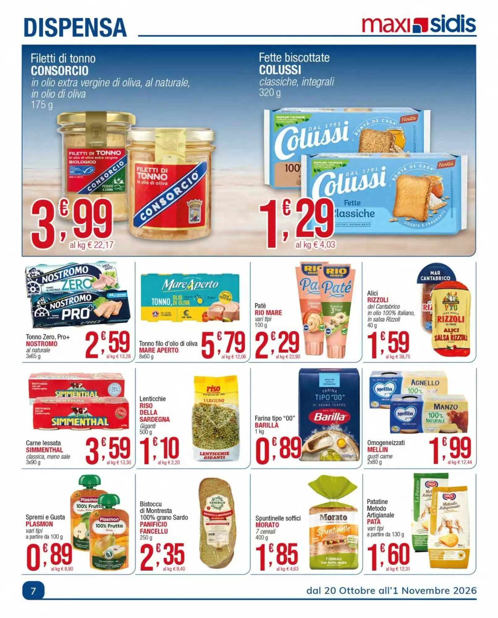 Volantino promozionale Sidis  valide dal 20/10/2026 - Pagina 7.