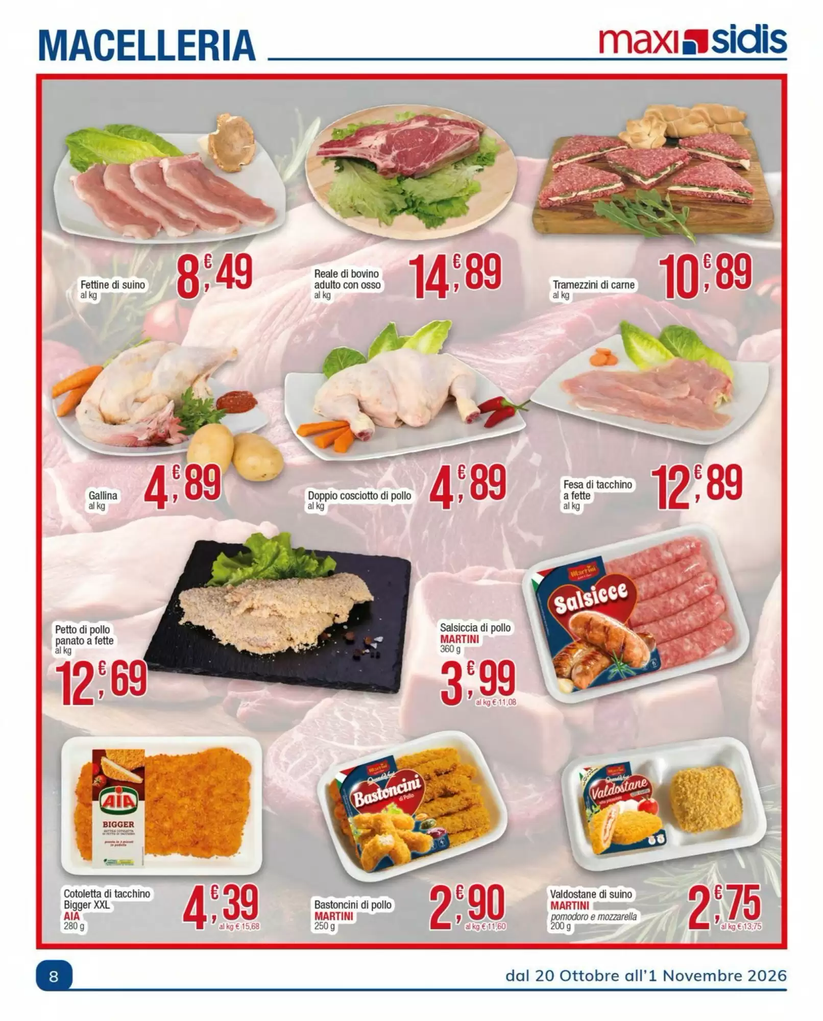 Volantino promozionale Sidis  valide dal 20/10/2026 - Pagina 8.