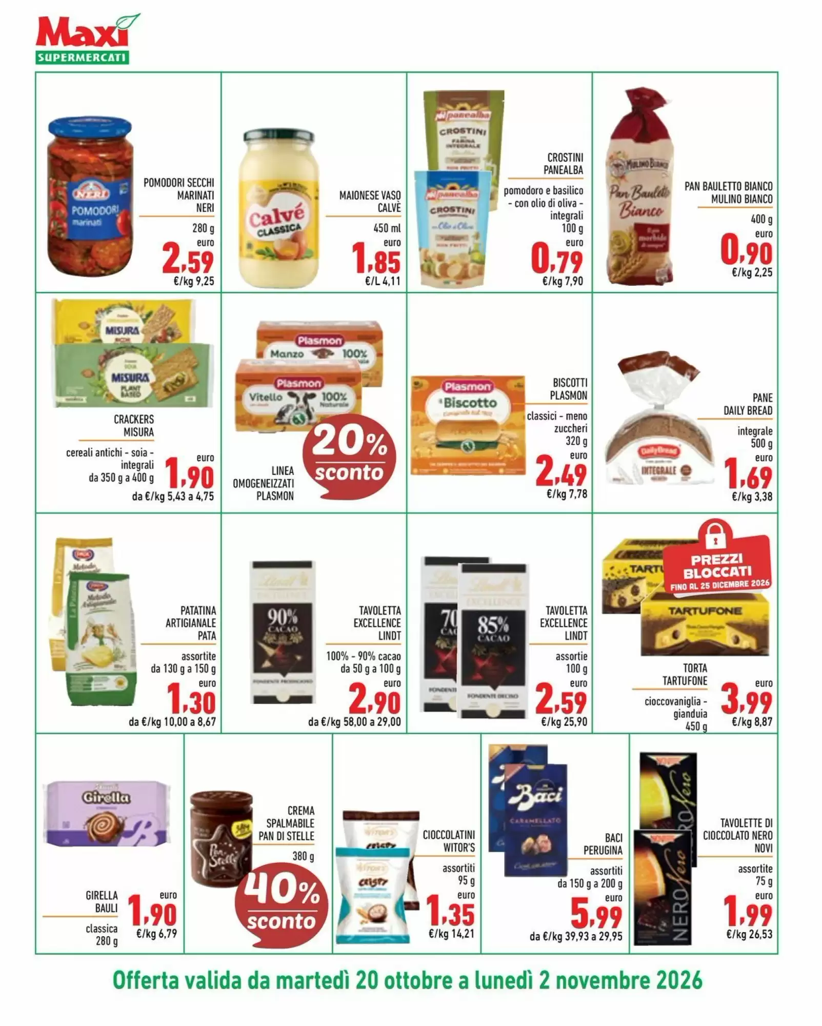 Volantino promozionale Maxi Supermercati  valide dal 20/10/2026 - Pagina 6.