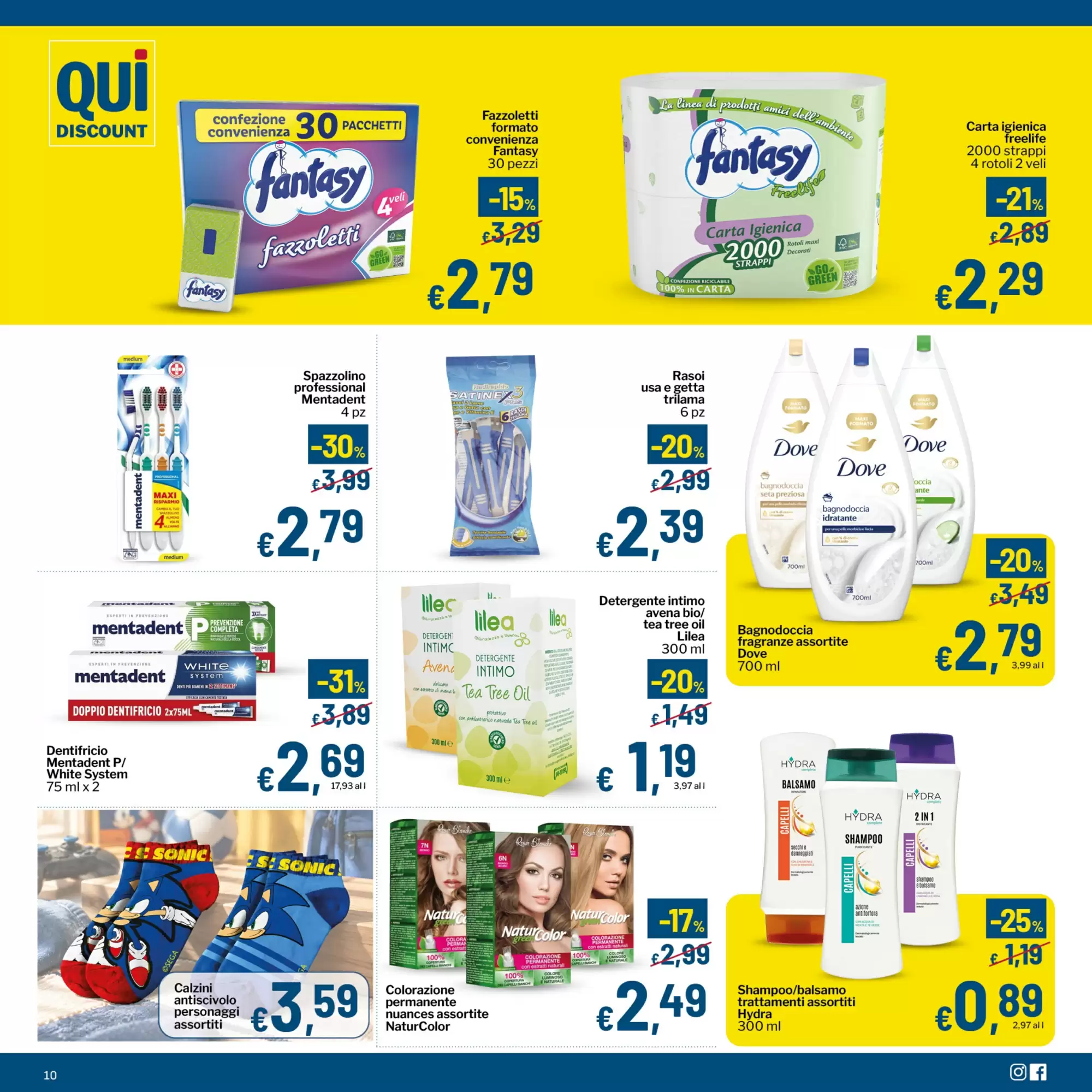 Volantino promozionale Qui Discount  valide dal 20/10/2026 - Pagina 10.