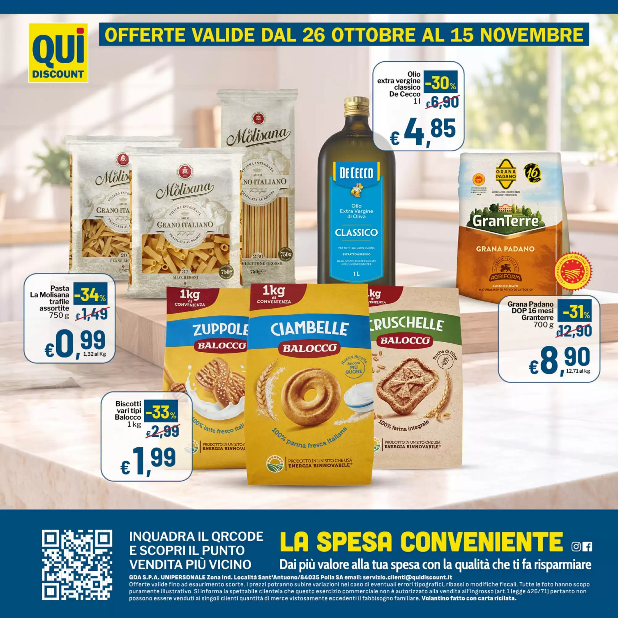 Volantino promozionale Qui Discount  valide dal 20/10/2026 - Pagina 12.
