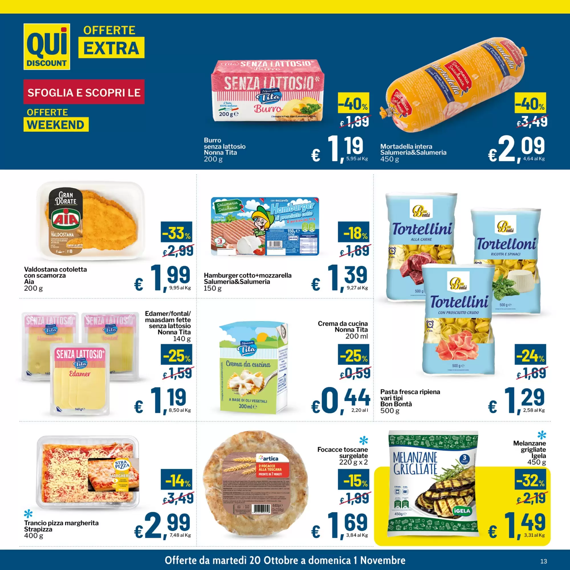 Volantino promozionale Qui Discount  valide dal 20/10/2026 - Pagina 13.