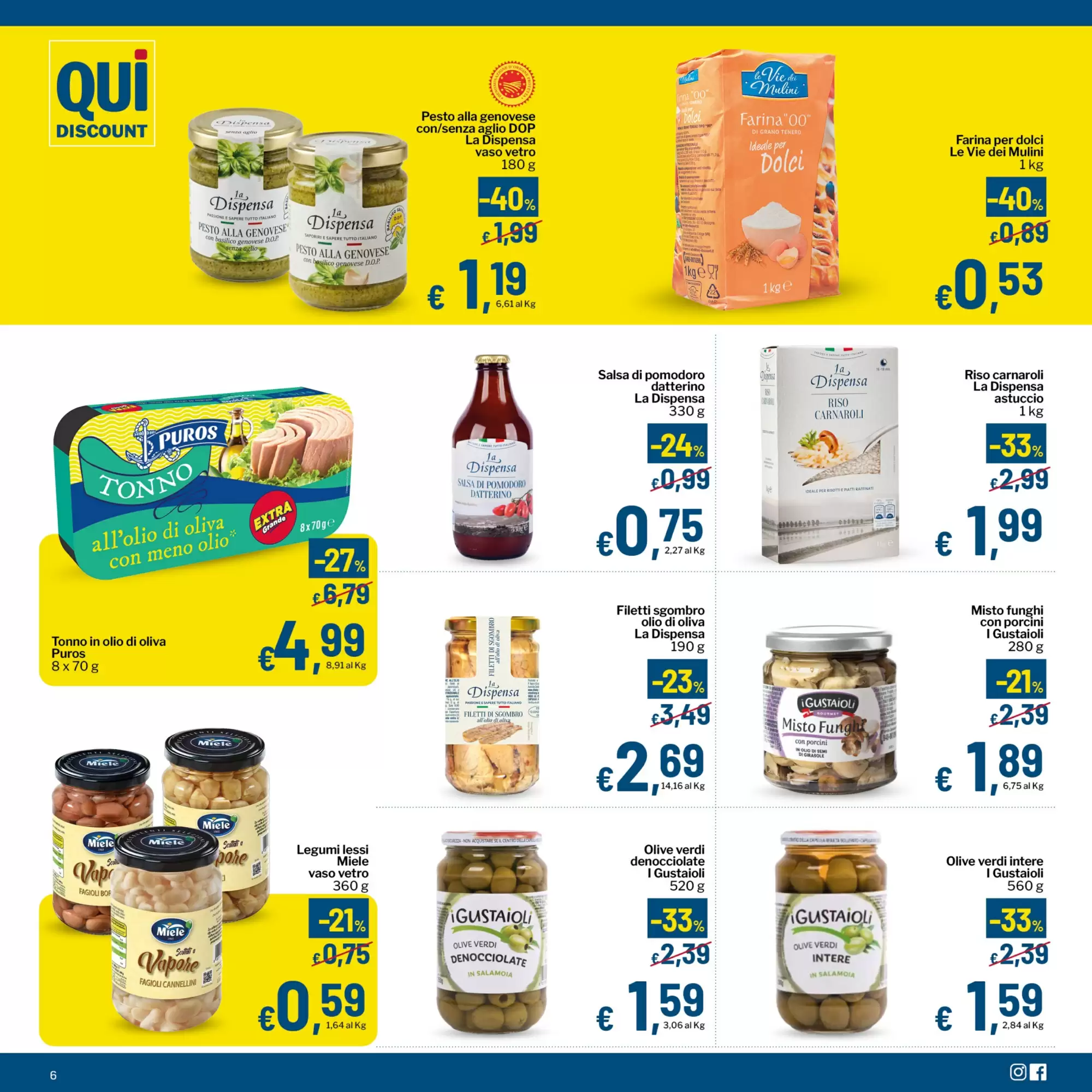 Volantino promozionale Qui Discount  valide dal 20/10/2026 - Pagina 6.