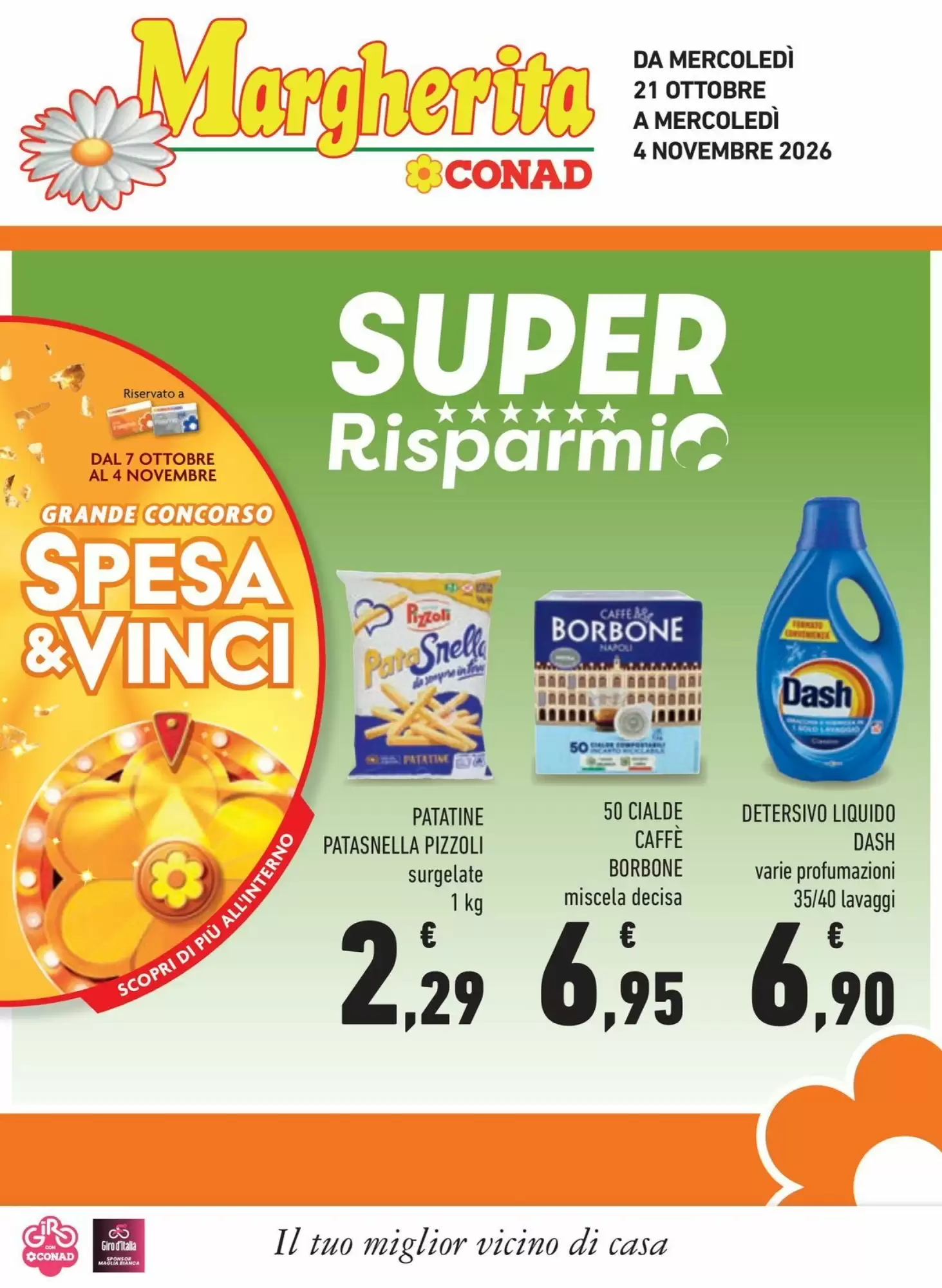 Volantino promozionale Conad Margherita valide dal 21/10/2026 - Pagina 1.