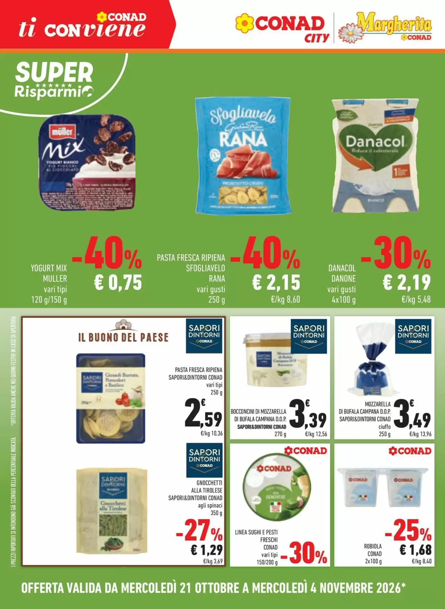 Volantino promozionale Conad Margherita  valide dal 21/10/2026 - Pagina 12.