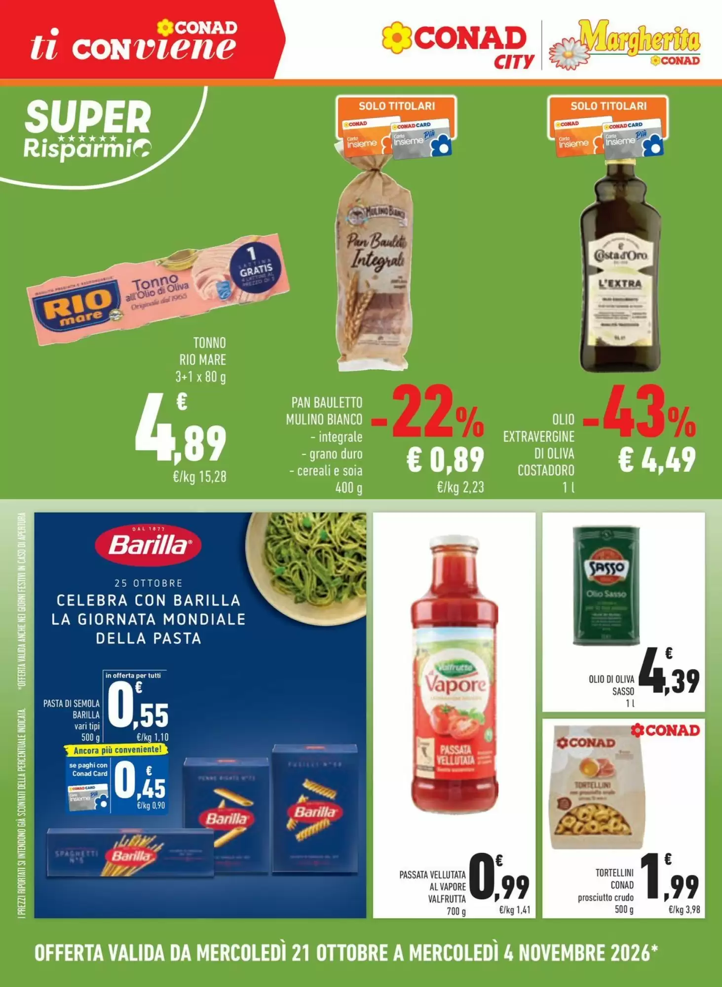 Volantino promozionale Conad Margherita  valide dal 21/10/2026 - Pagina 14.