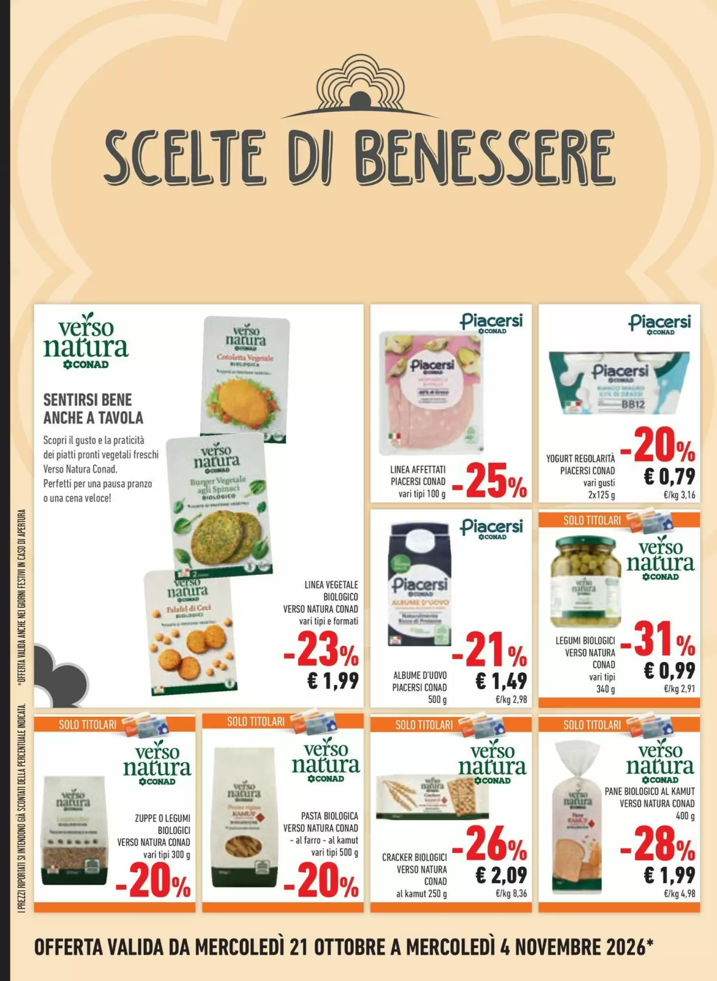 Volantino promozionale Conad Margherita  valide dal 21/10/2026 - Pagina 18.