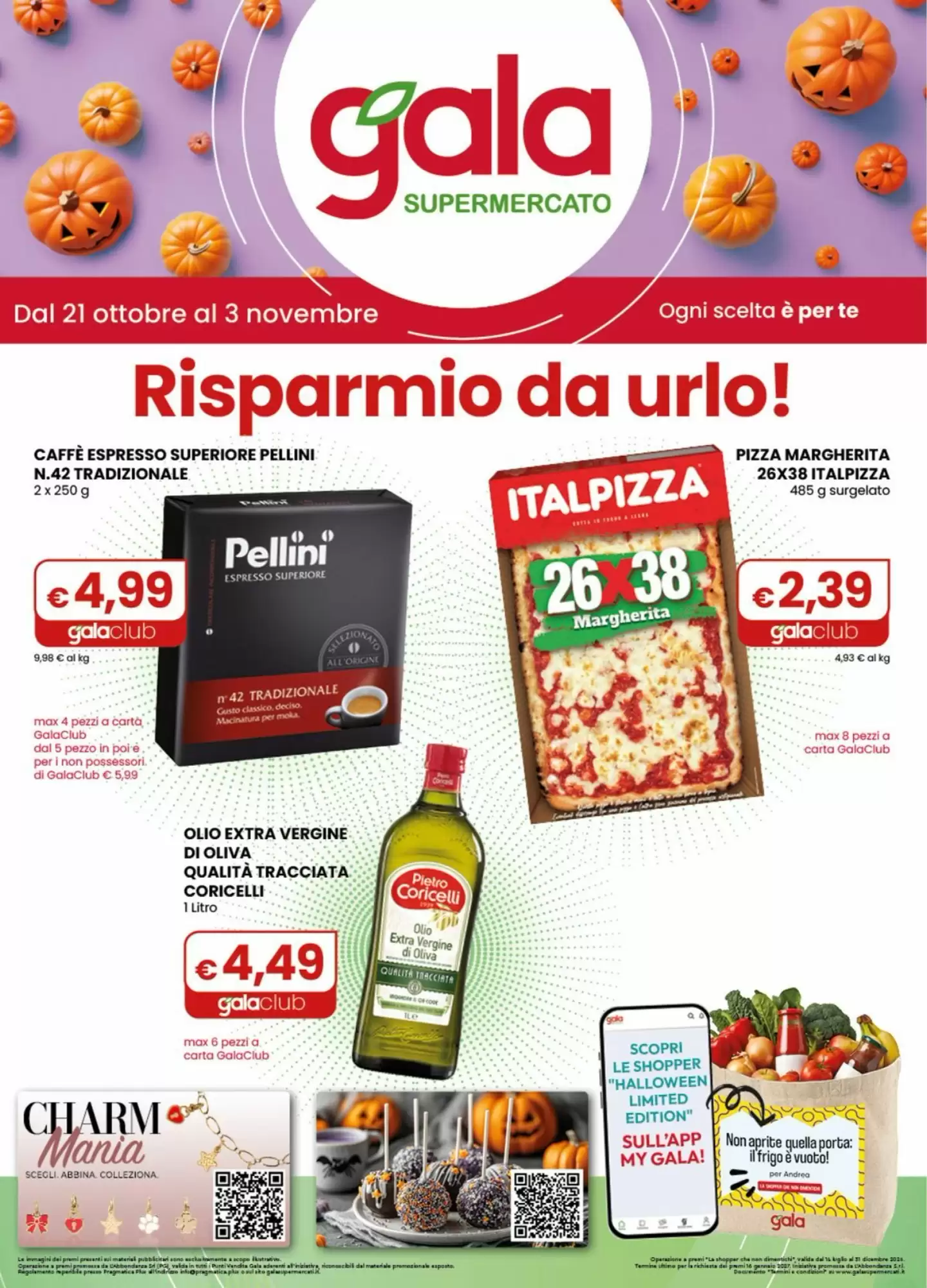 Volantino promozionale Gala Supermercati  valide dal 21/10/2026 - Pagina 1.