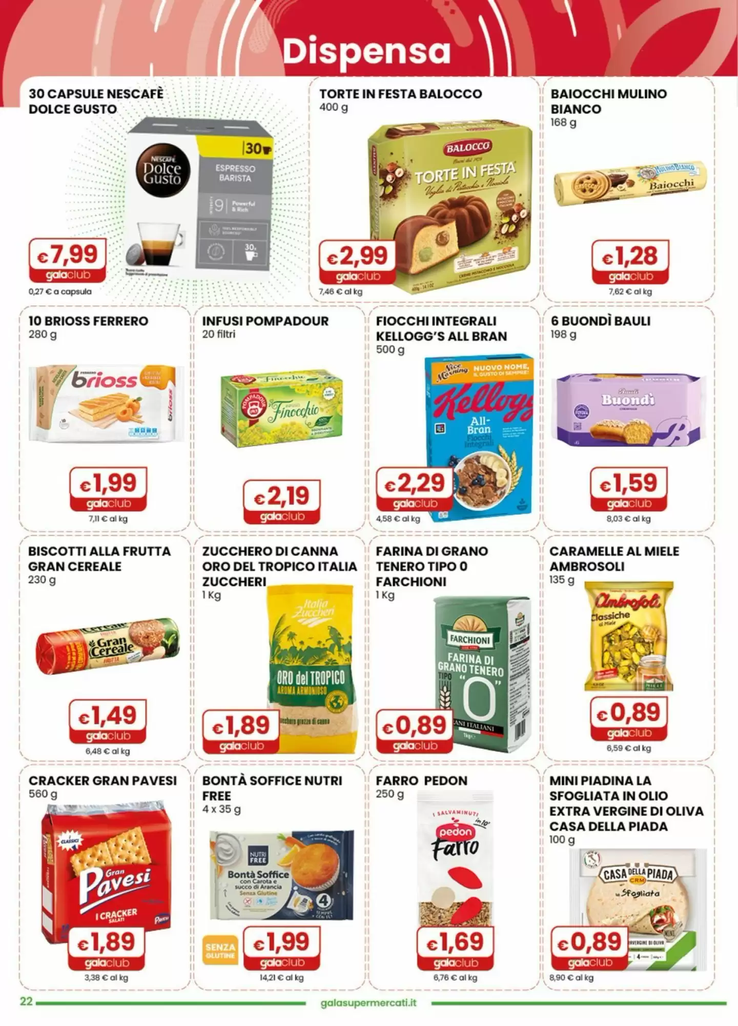 Volantino promozionale Gala Supermercati  valide dal 21/10/2026 - Pagina 22.
