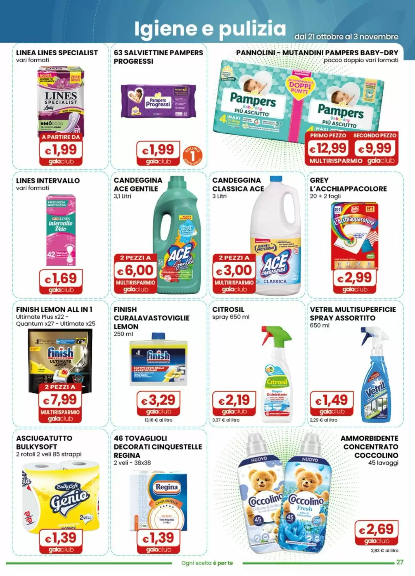 Volantino promozionale Gala Supermercati  valide dal 21/10/2026 - Pagina 27.