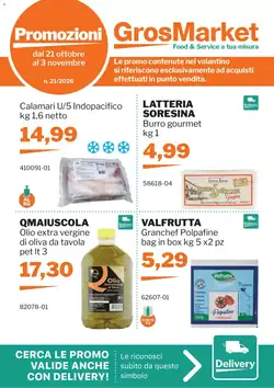 Volantino promozionale GrosMarket  valide dal 21/10/2026