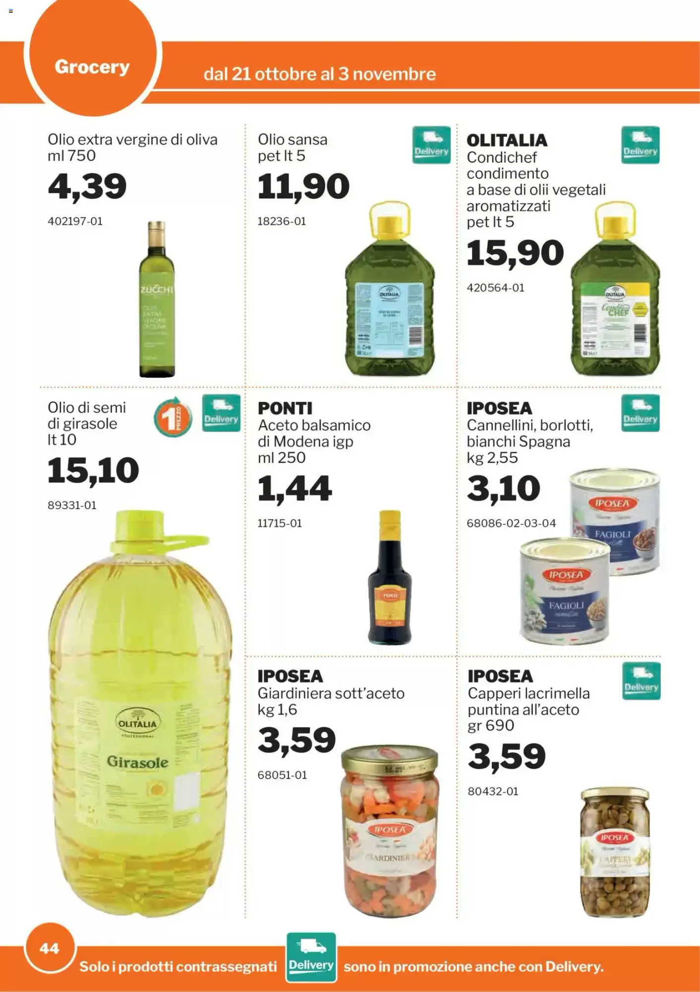 Volantino promozionale GrosMarket  valide dal 21/10/2026 - Pagina 44.