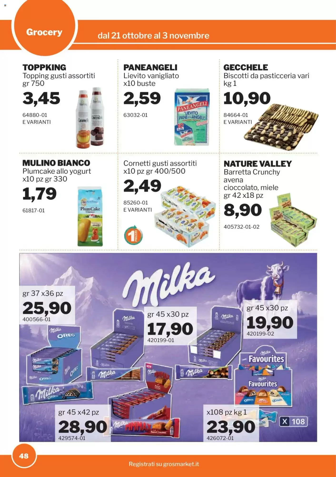 Volantino promozionale GrosMarket  valide dal 21/10/2026 - Pagina 48.