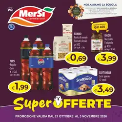 Volantino promozionale MerSi Supermercati  valide dal 21/10/2026