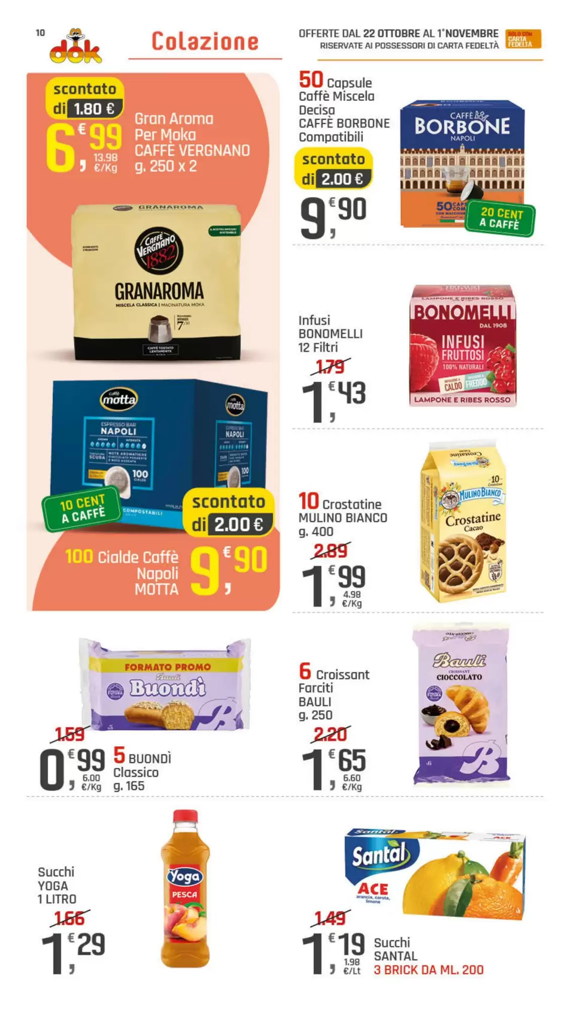 Volantino promozionale Supermercati Dok  valide dal 22/10/2026 - Pagina 10.