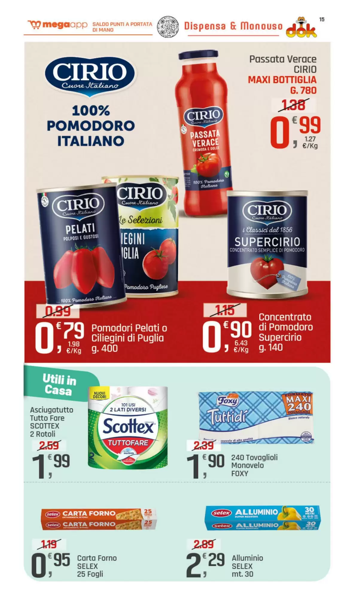 Volantino promozionale Supermercati Dok  valide dal 22/10/2026 - Pagina 15.