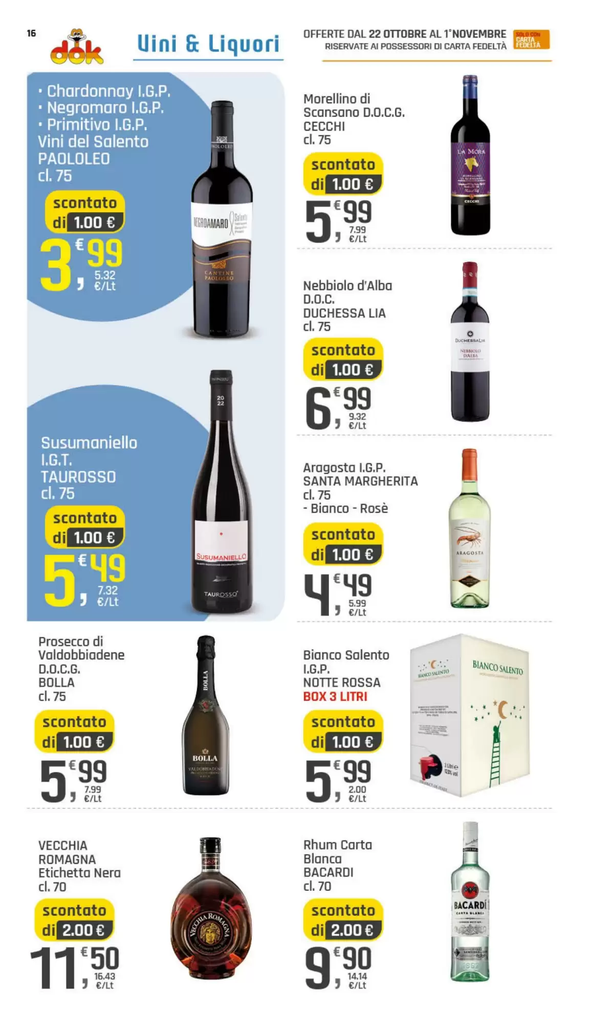 Volantino promozionale Supermercati Dok  valide dal 22/10/2026 - Pagina 16.
