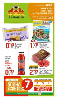 Volantino promozionale Supermercati Dok  valide dal 22/10/2026