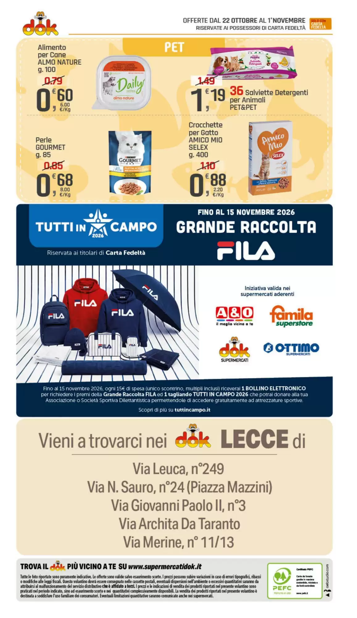 Volantino promozionale Supermercati Dok  valide dal 22/10/2026 - Pagina 20.