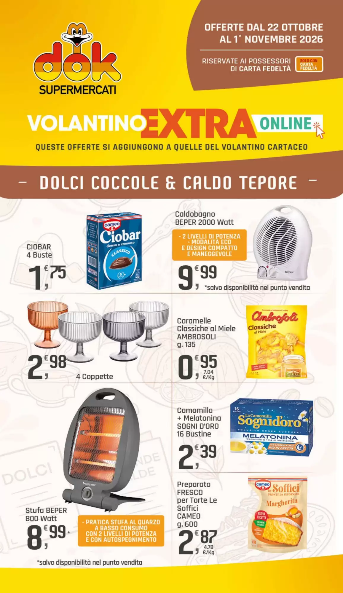 Volantino promozionale Supermercati Dok  valide dal 22/10/2026 - Pagina 22.