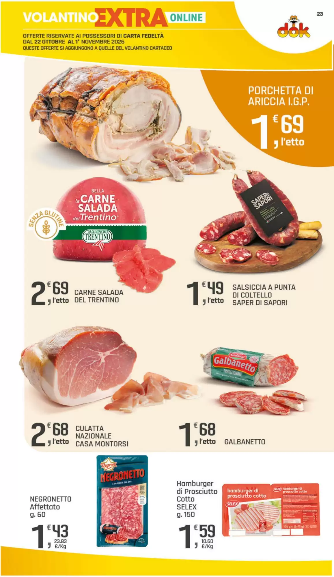 Volantino promozionale Supermercati Dok  valide dal 22/10/2026 - Pagina 24.