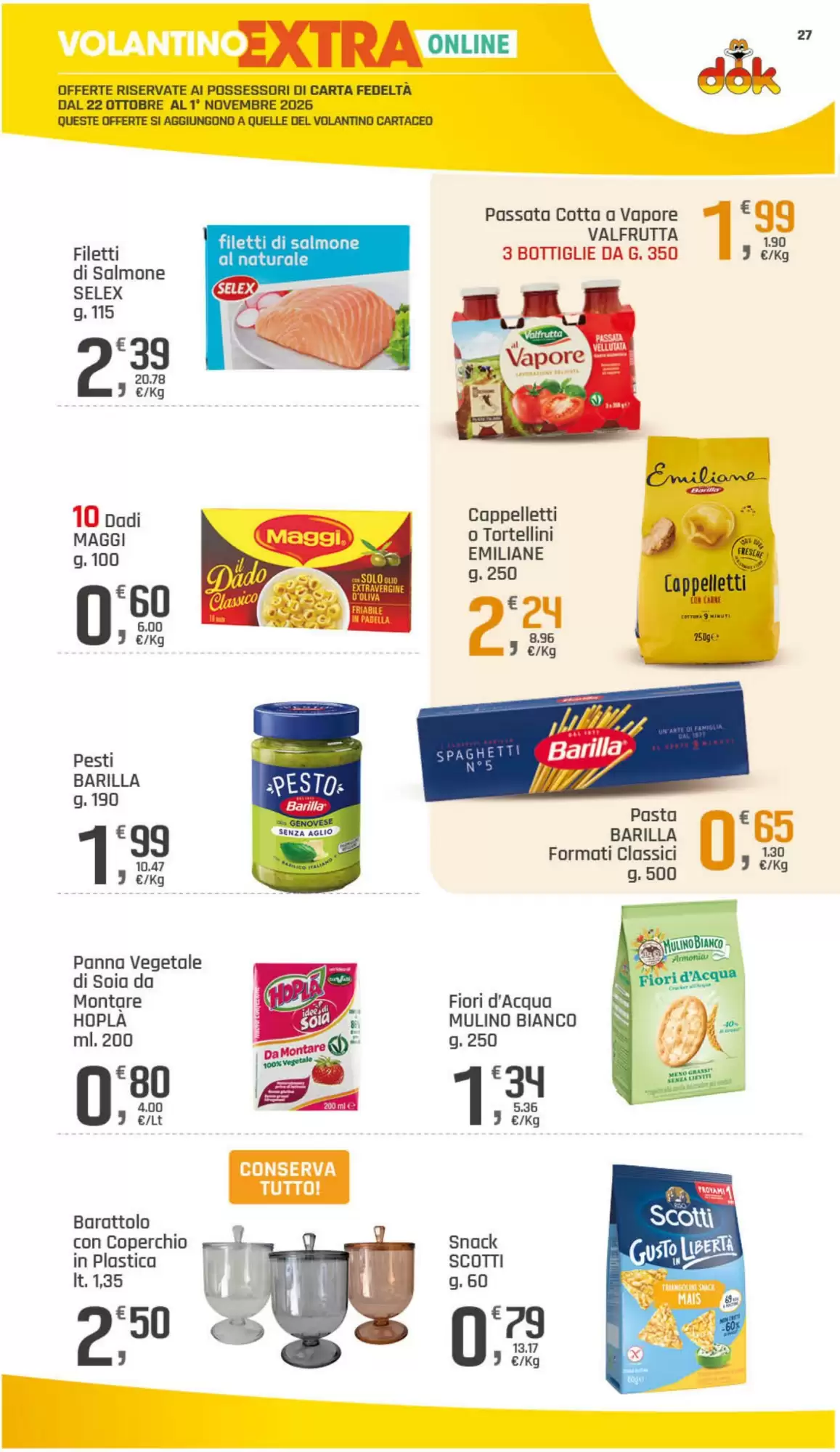Volantino promozionale Supermercati Dok  valide dal 22/10/2026 - Pagina 28.