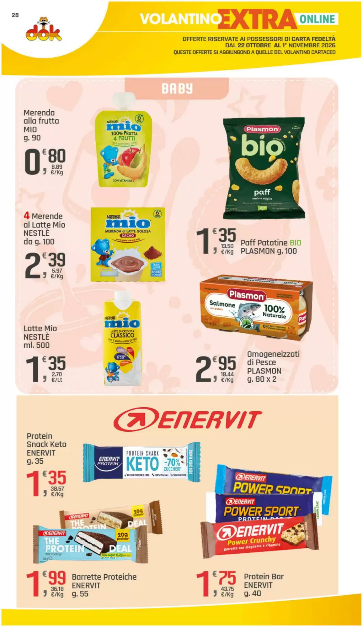 Volantino promozionale Supermercati Dok  valide dal 22/10/2026 - Pagina 29.