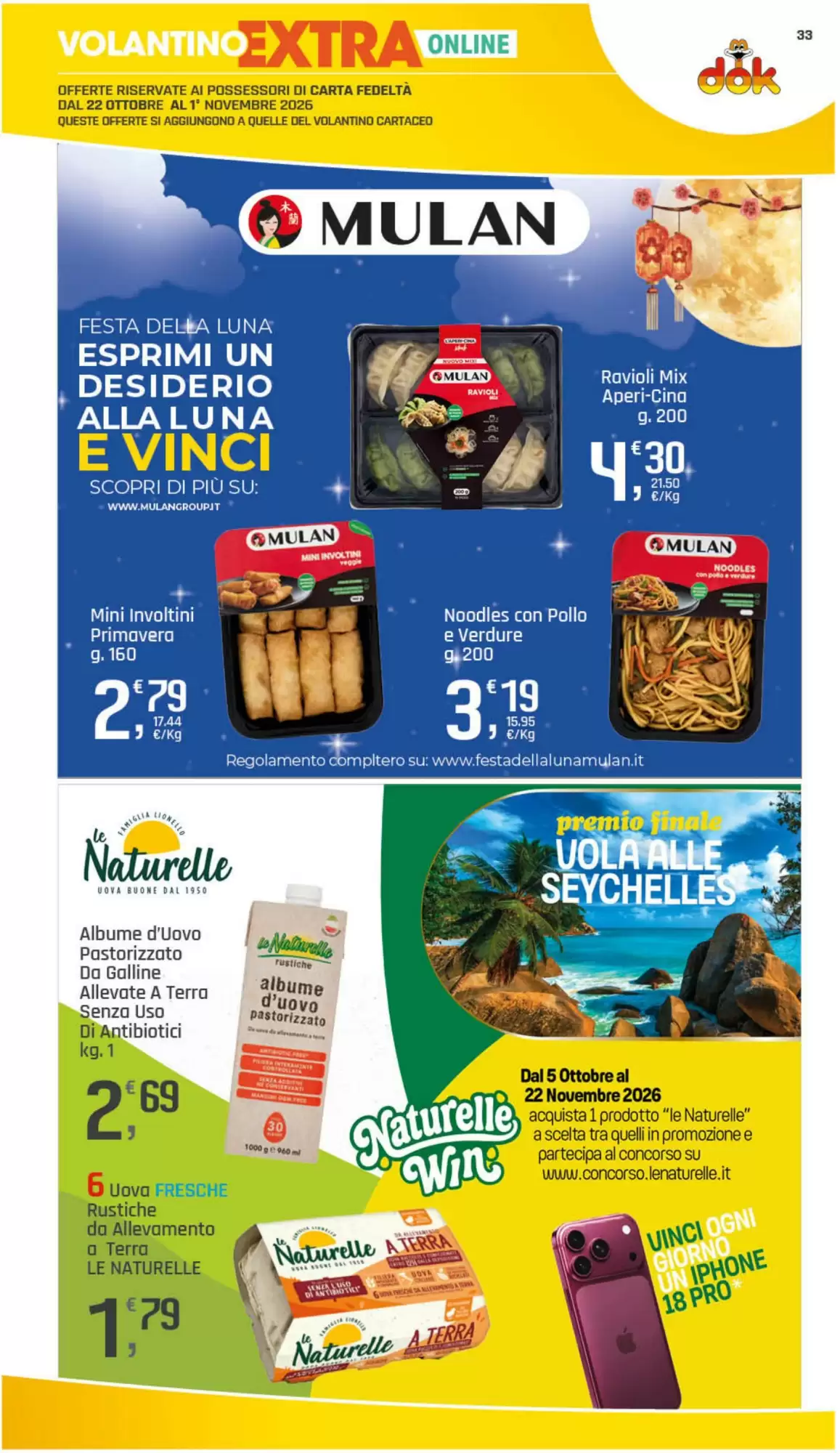Volantino promozionale Supermercati Dok  valide dal 22/10/2026 - Pagina 34.