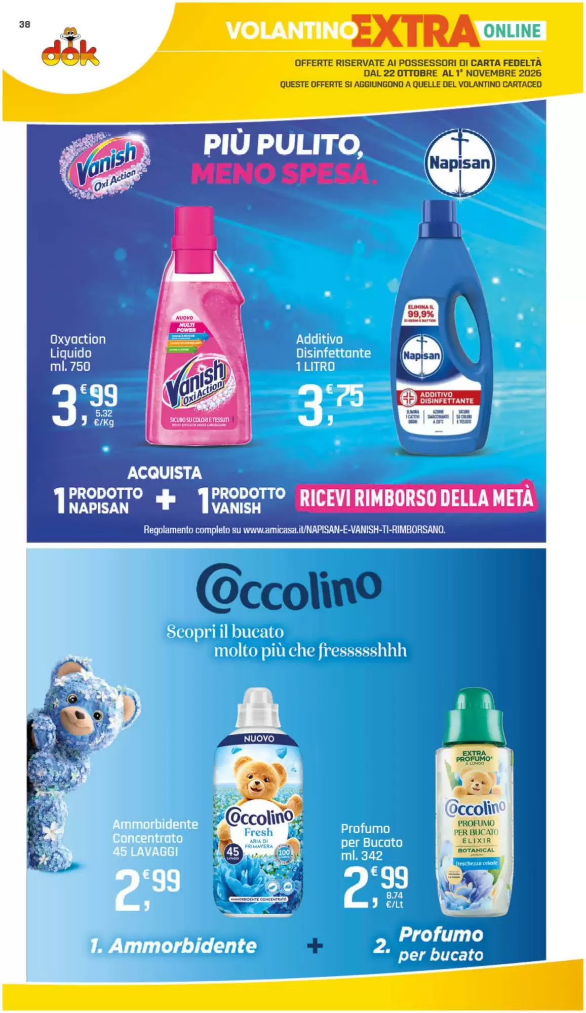 Volantino promozionale Supermercati Dok  valide dal 22/10/2026 - Pagina 39.