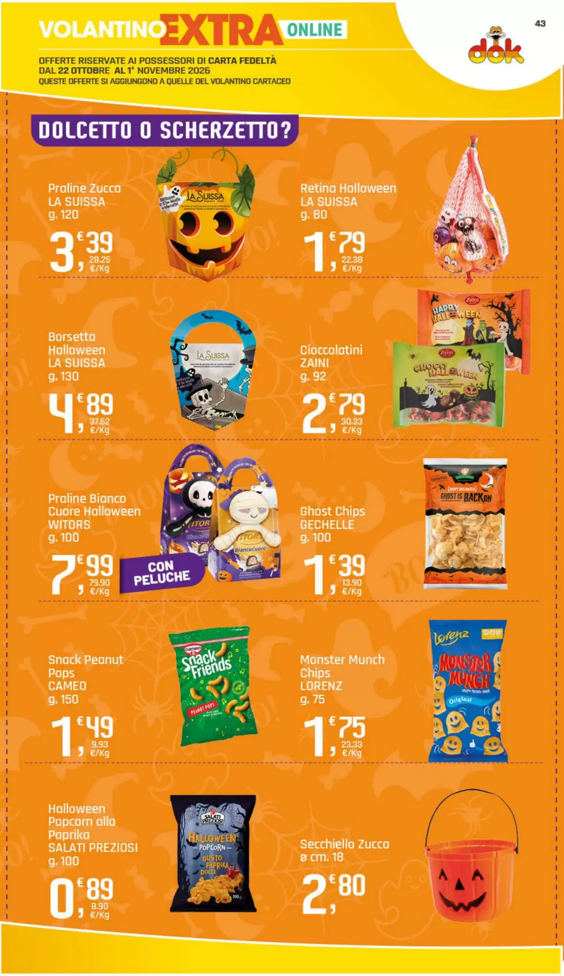 Volantino promozionale Supermercati Dok  valide dal 22/10/2026 - Pagina 44.