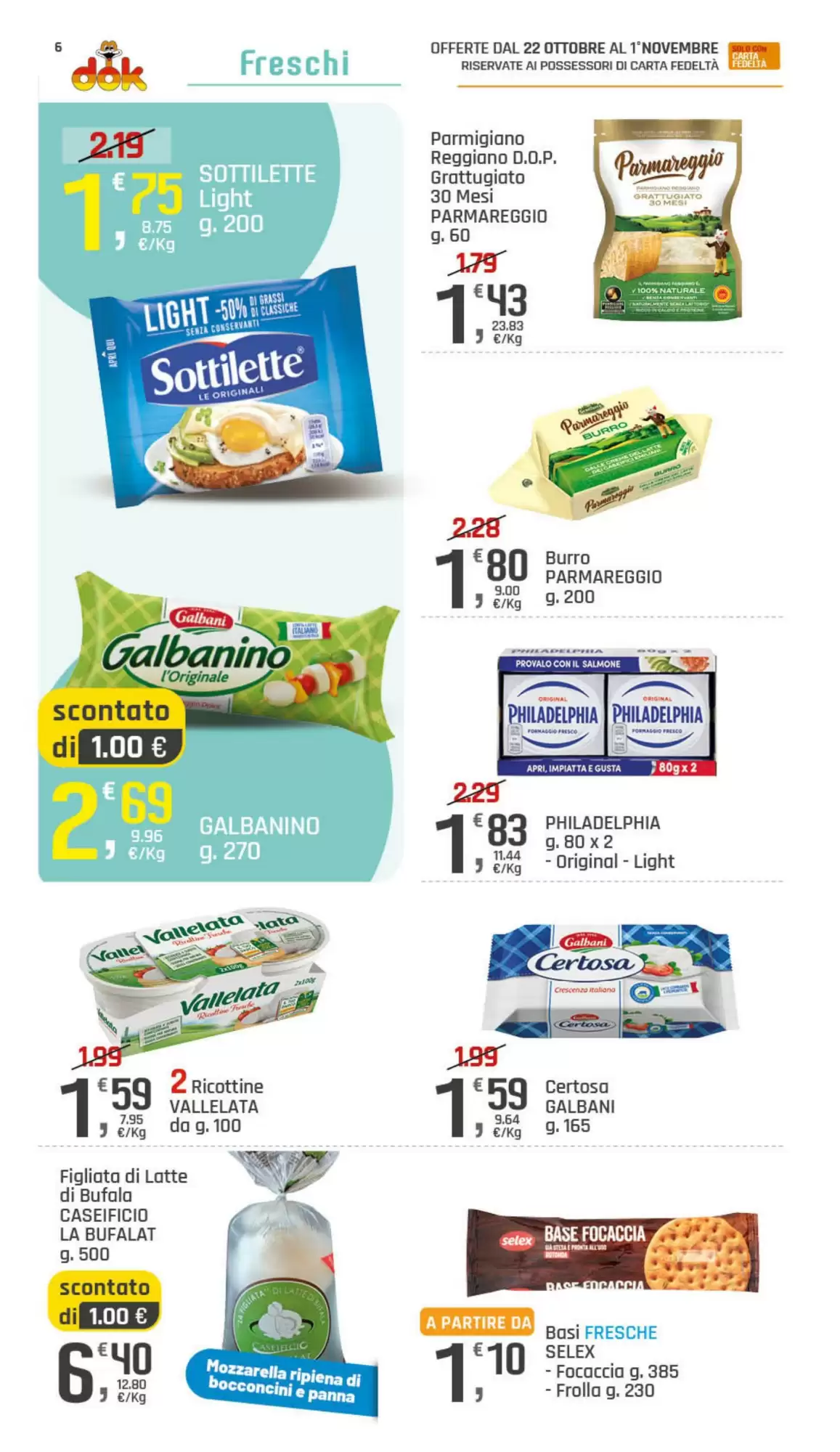 Volantino promozionale Supermercati Dok  valide dal 22/10/2026 - Pagina 6.