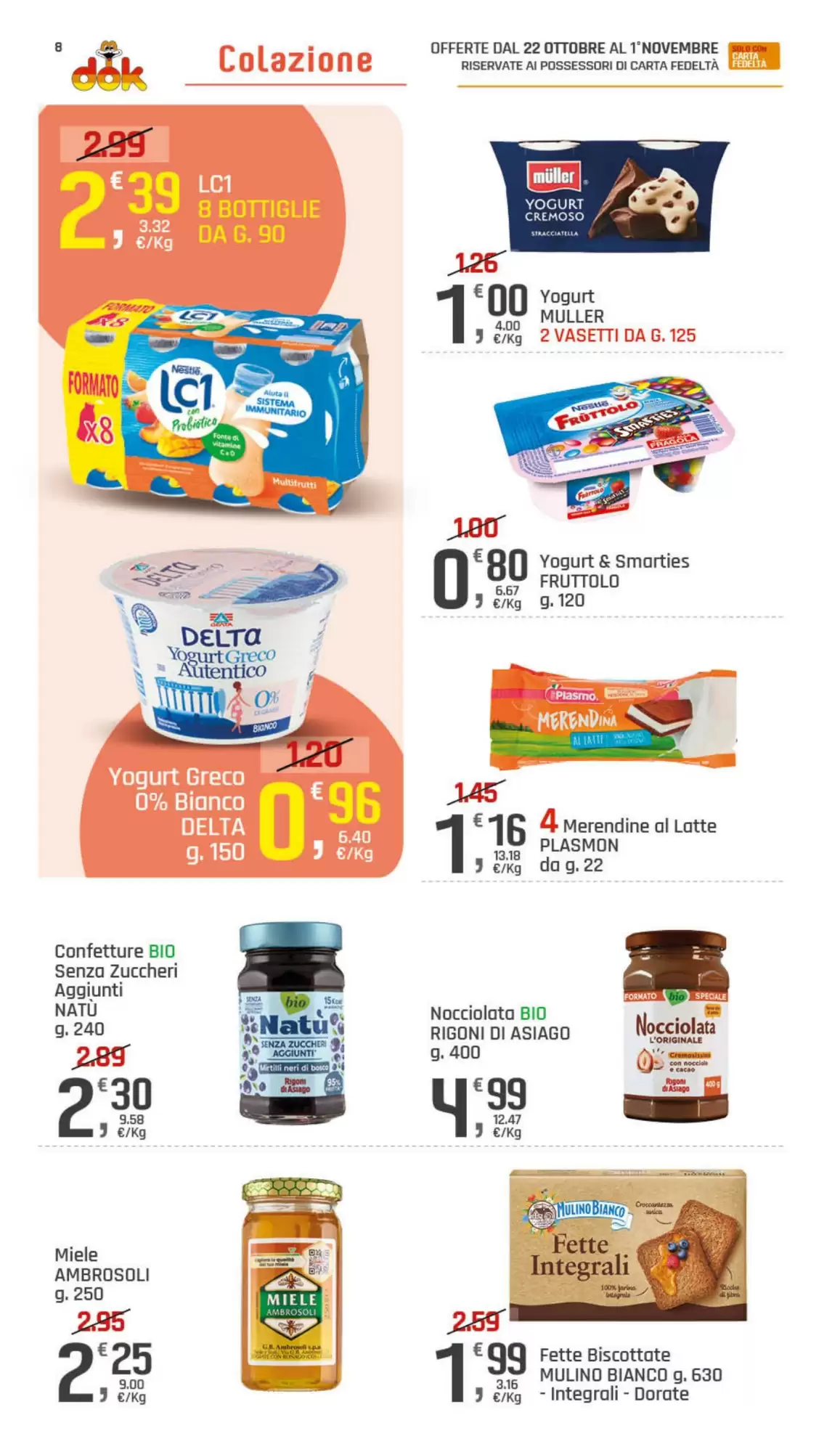 Volantino promozionale Supermercati Dok  valide dal 22/10/2026 - Pagina 8.