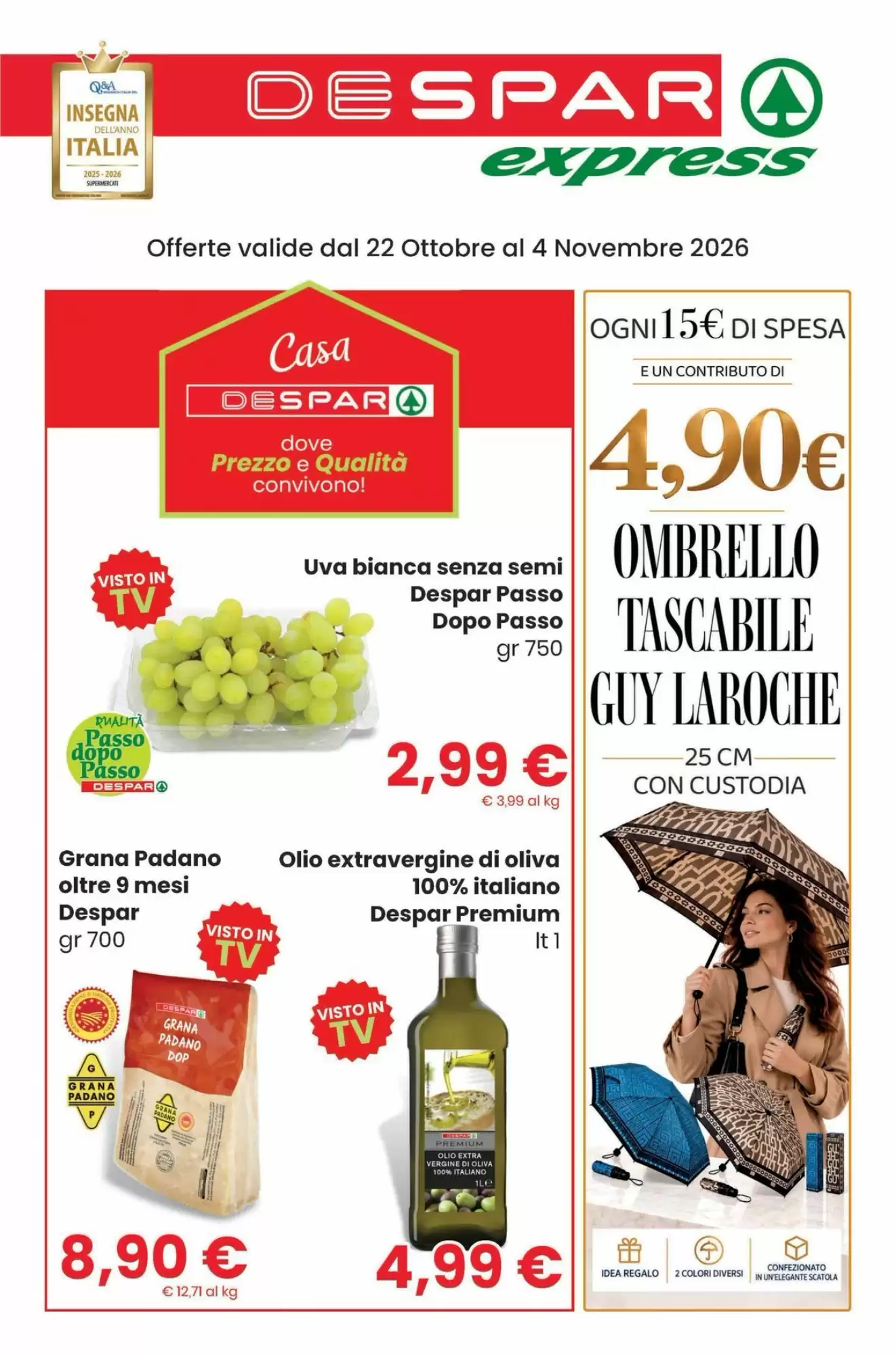 Volantino promozionale Despar  valide dal 22/10/2026 - Pagina 1.