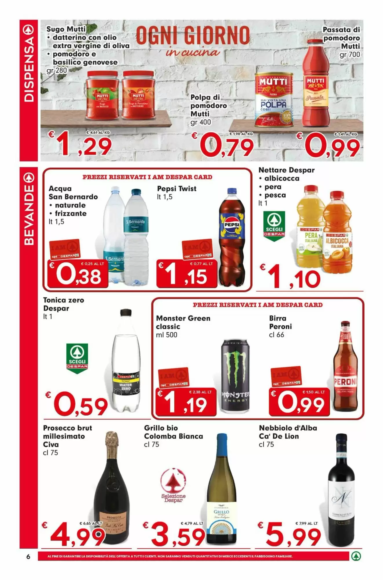 Volantino promozionale Despar  valide dal 22/10/2026 - Pagina 6.