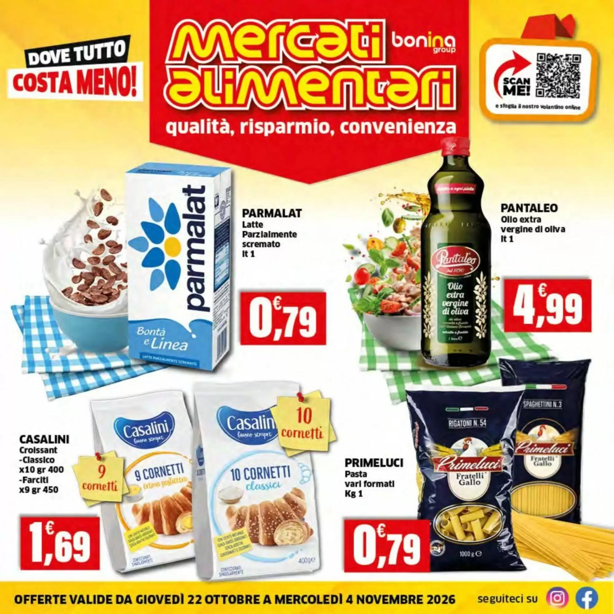 Volantino promozionale Mercati Alimentari valide dal 22/10/2026 - Pagina 1.