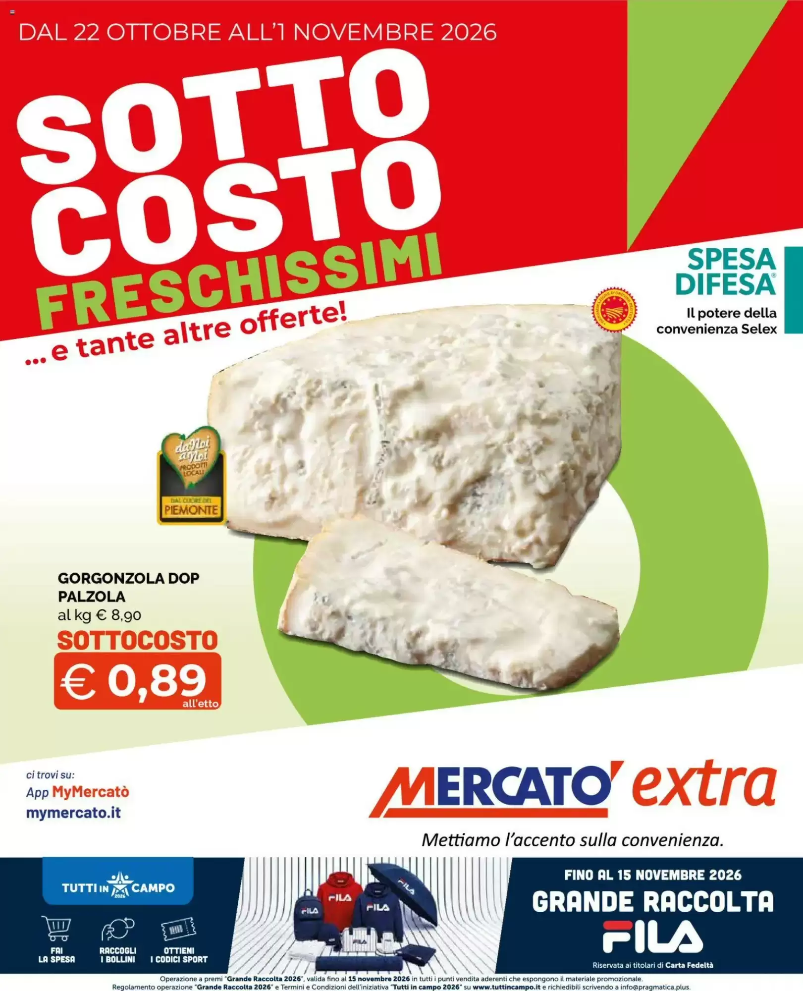 Volantino promozionale Mercatò Extra valide dal 22/10/2026 - Pagina 1.