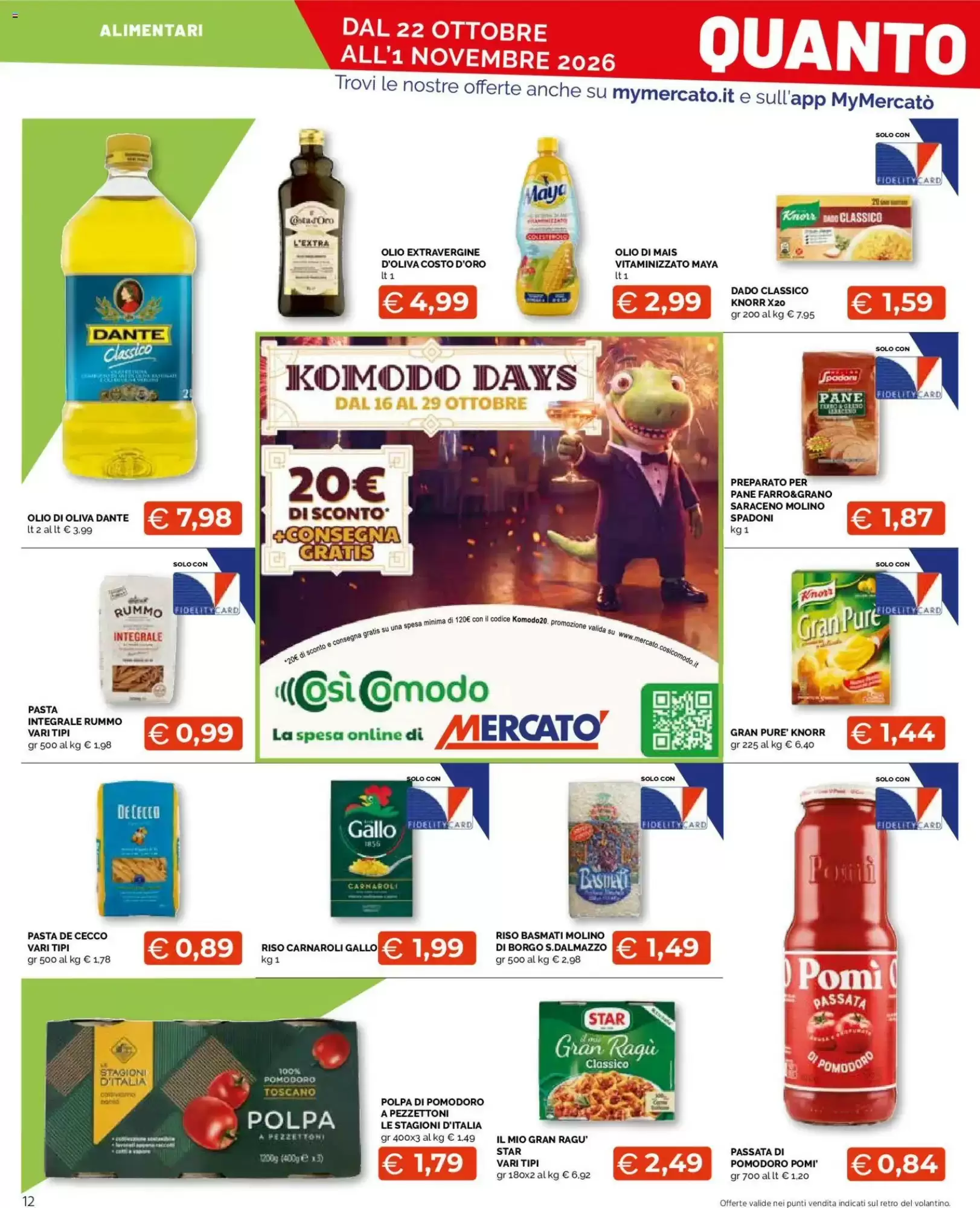 Volantino promozionale Mercatò Extra  valide dal 22/10/2026 - Pagina 12.