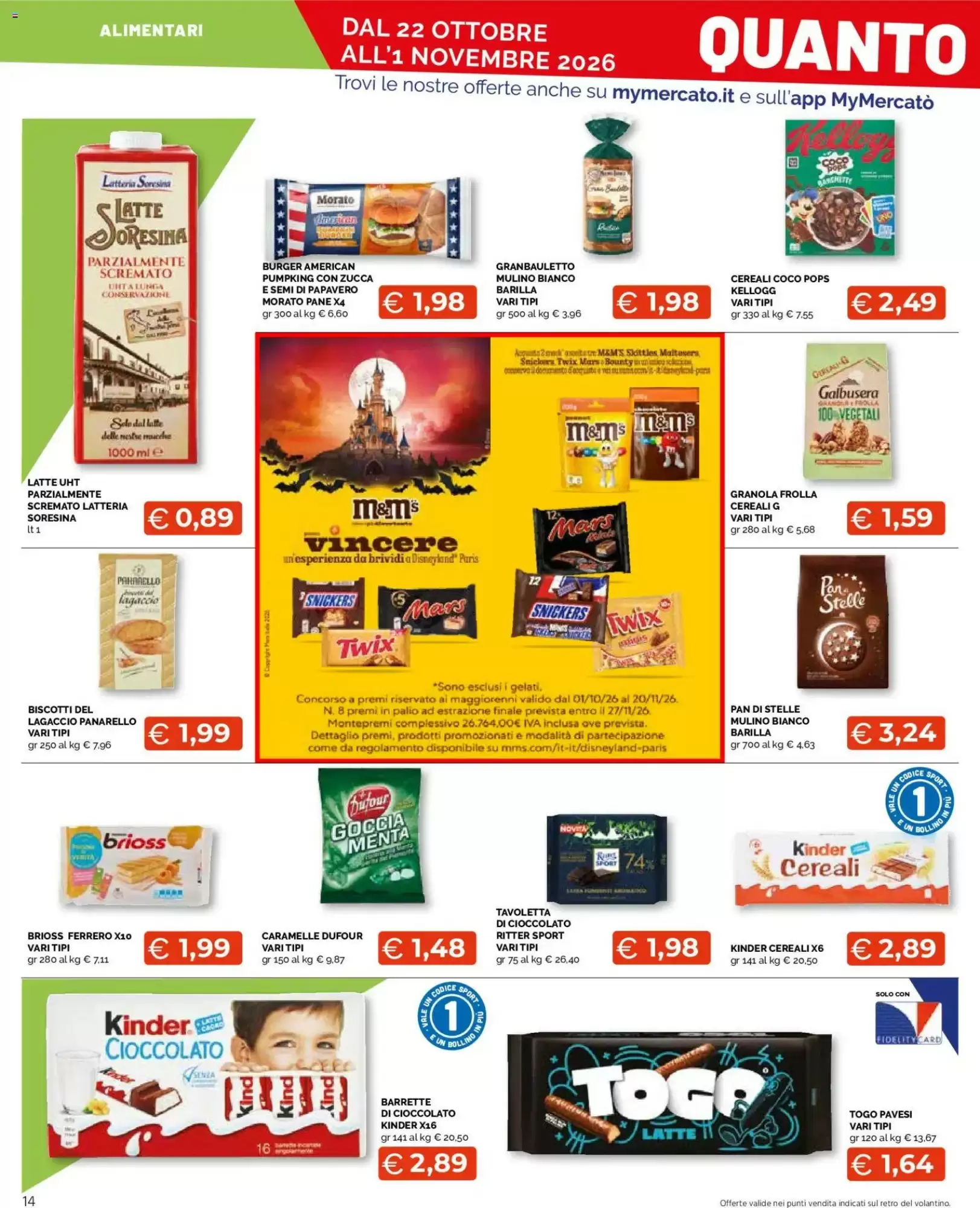 Volantino promozionale Mercatò Extra  valide dal 22/10/2026 - Pagina 14.